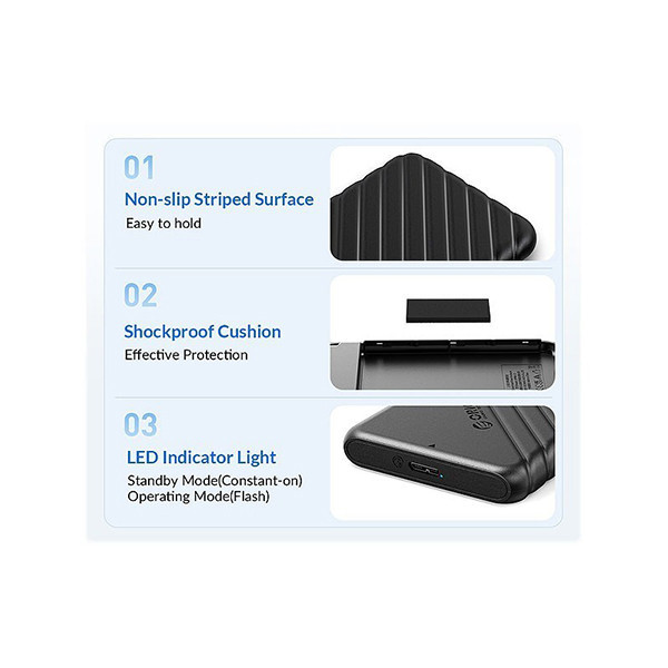 باکس هارد اوریکو مدل 25PW1-U3 سایز ۲.۵ اینچ USB 3.0 اورجینال